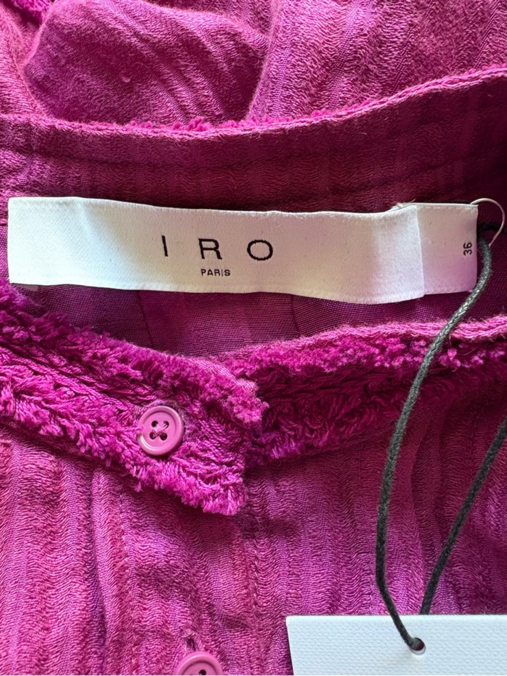 IRO Paris Magenta Romper | Size 36 (US 4/S) | NWT - Picture 4 of 6